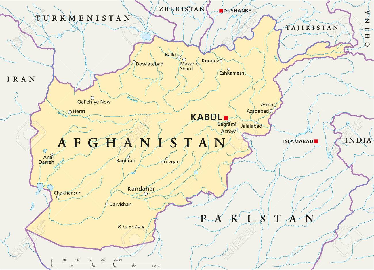 Afghanistan-political-map