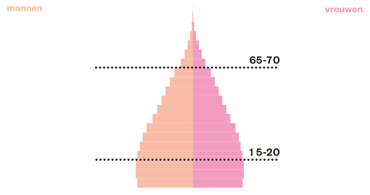 bevolkingspyramide toren