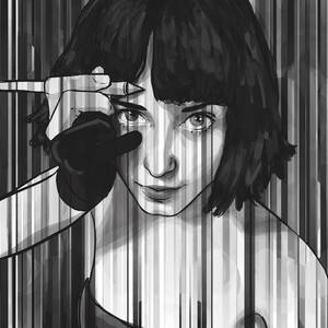Sharpening selfportrait