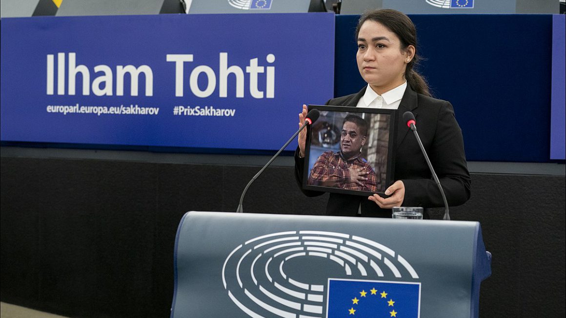1200px-Sakharov_Prize_daughter_of_2019_laureate_Ilham_Tohti_receives_prize_on_his_behalf_(49238839806)