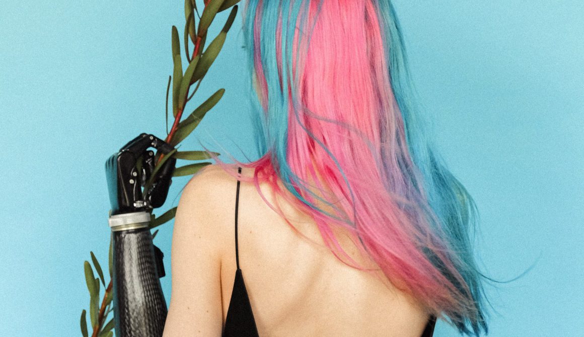 woman-in-black-spaghetti-strap-dress-with-pink-and-blue-hair-3732691
