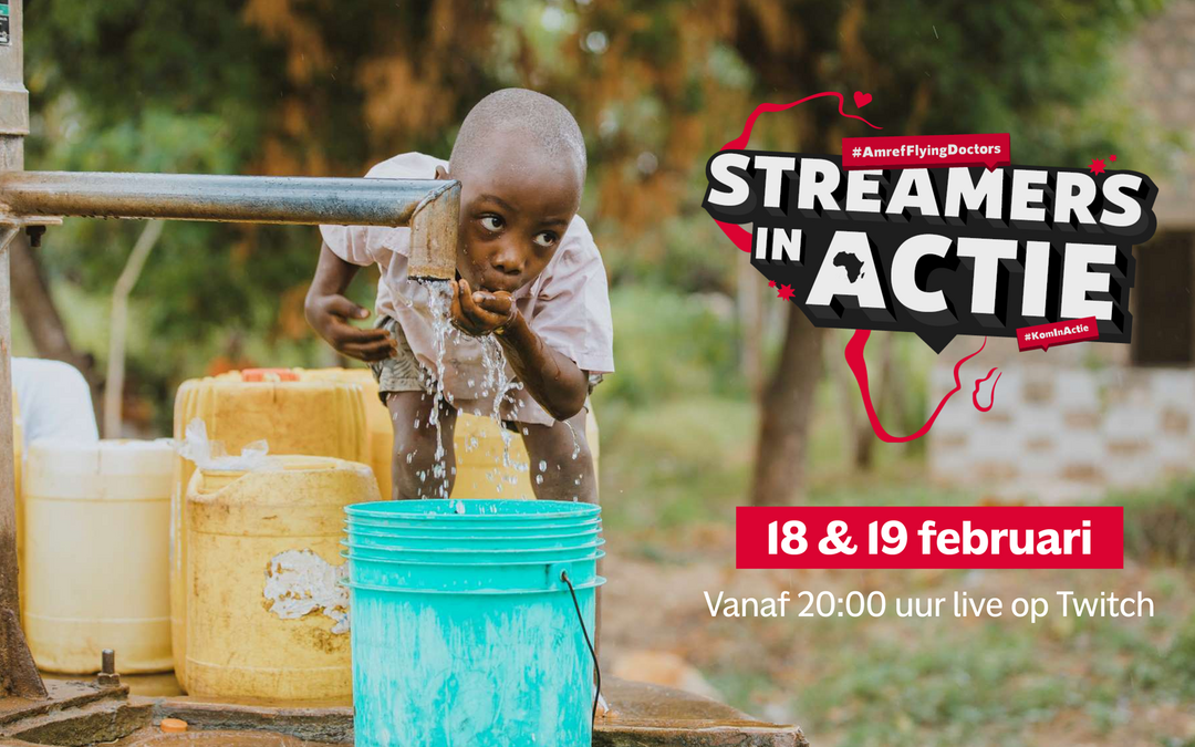 Streamers in actie voor Amref Flying Doctors in 24 uur durende livestream