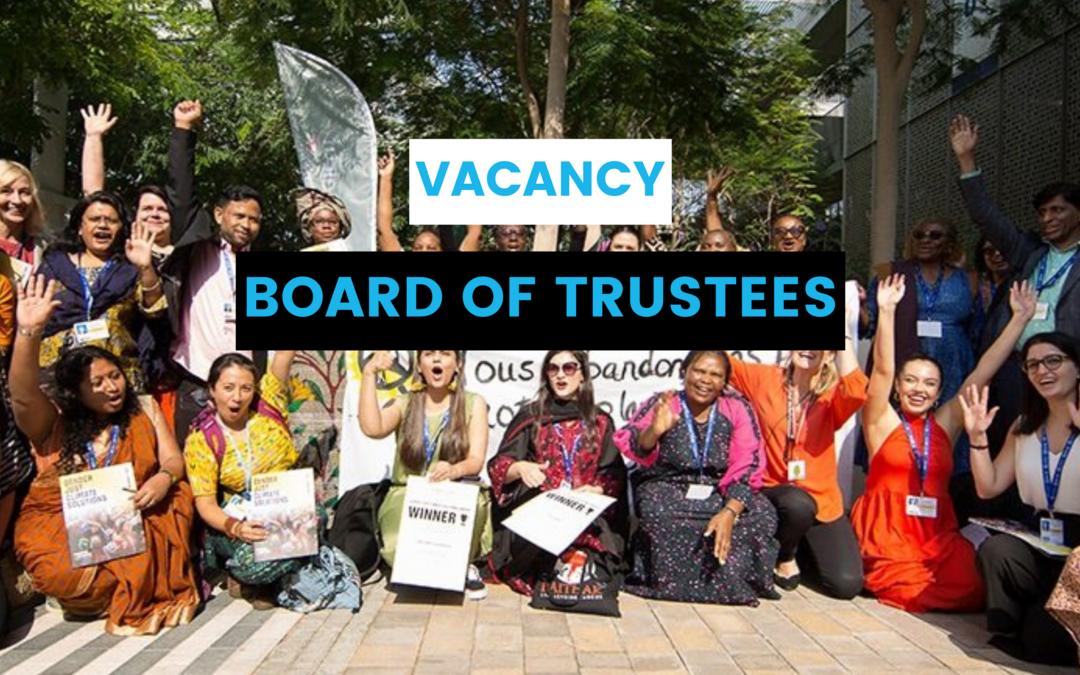 WECF is looking for a new secretary for its Board of Trustees (f/m/x)